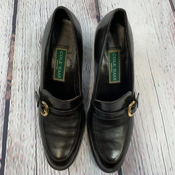 🎉Cole Haan Brown Loafers w/ Chunky Heel - Picture 4 of 8